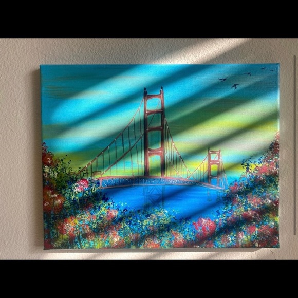 Golden Gate Bridge painting - Picture 2 of 3